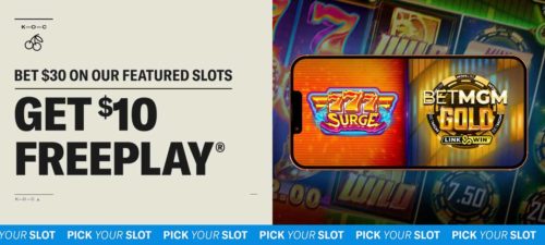 betmgm NJ Pick Your Slot Bet & Get promotion