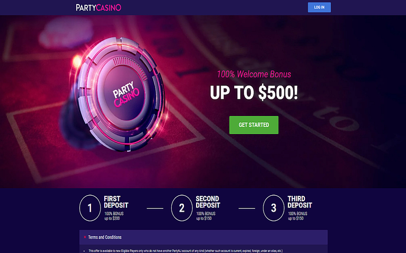 party casino nj welcome promotions