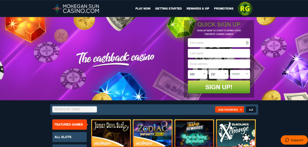 Mohegan sun online casino