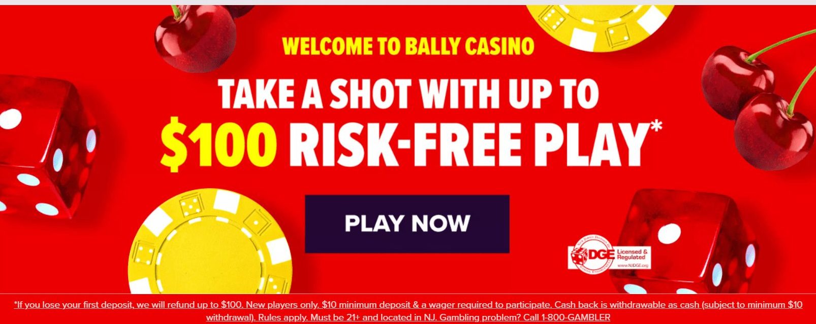 Ballys Online Casino welcome bonus