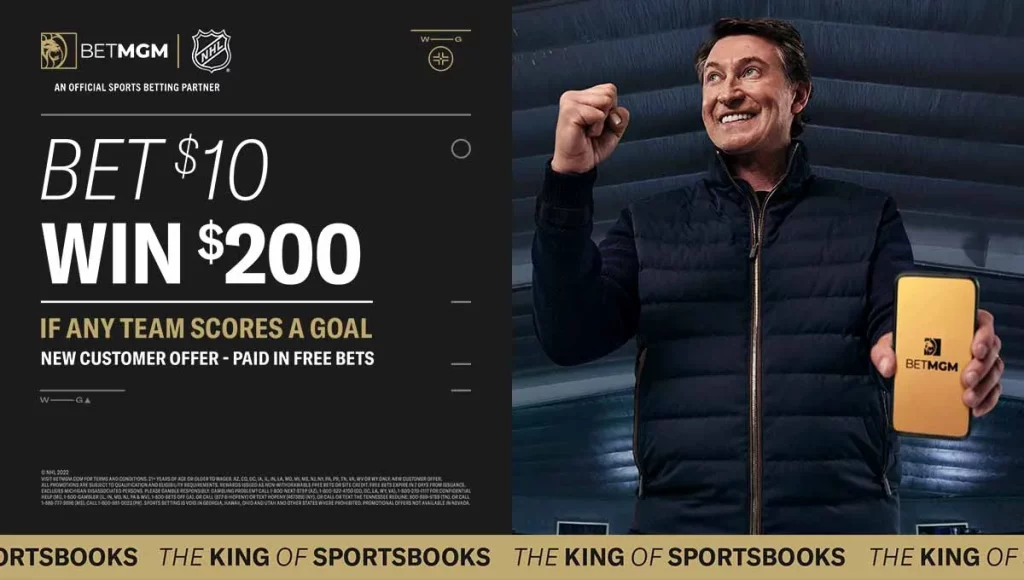 nhl offer bet $10 win $200